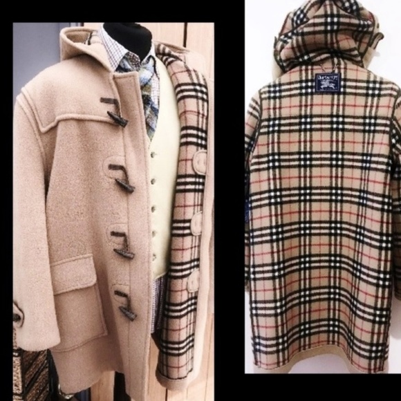 Burberry Other - BURBERRY England Hooded Nova Check Duffle Coat
